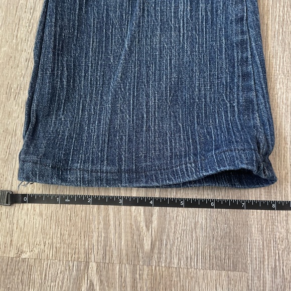 Vintage LEE Size 31 Denim Cropped Sun Patchwork Women’s Medium Wash Jeans - Picture 8 of 8